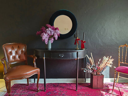Olive Green Velvet Mirror