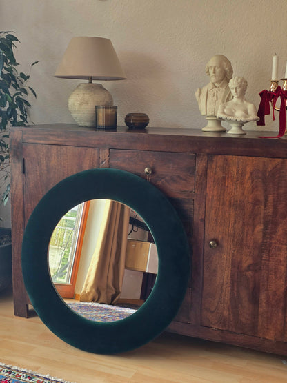 Premium European Cotton Velvet Mirror in 74 and 88cm