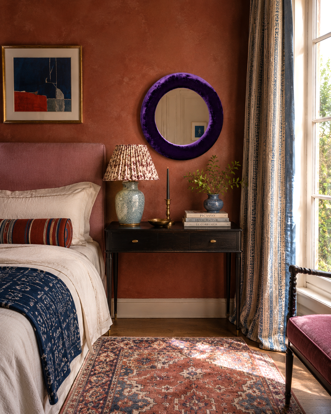 Amethyst Velvet Mirror