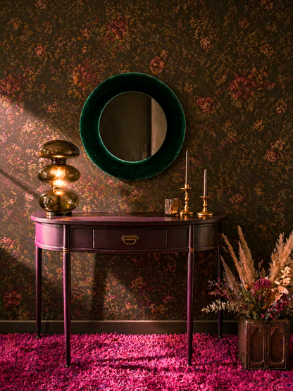 Forest Green Velvet Mirror