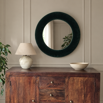 Premium European Cotton Velvet Mirror in 74 and 88cm