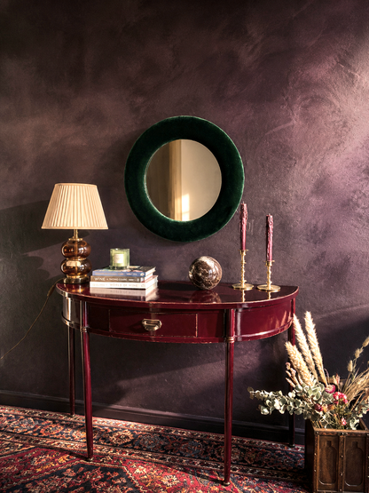 Forest Green Velvet Mirror